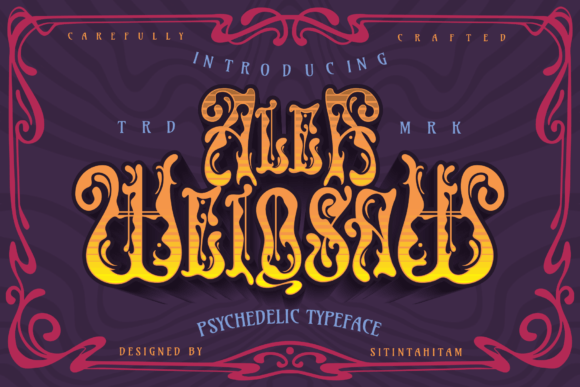 Alea Weiqsaw: A Trippy Display Font for Bold Editorial Design