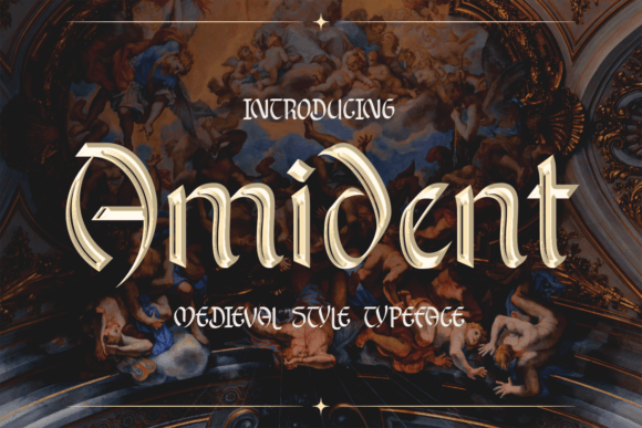 Amident Typeface Review: Medieval Style for Brand Identity