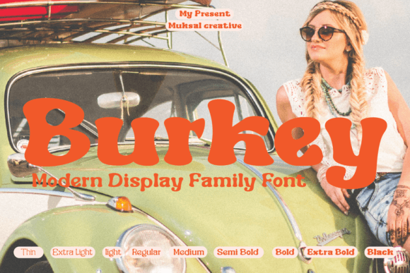 Burkey: The Vintage Display Font for Authentic Brand Identity