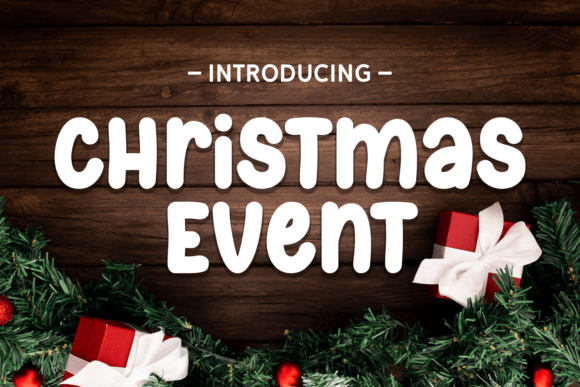 Christmas Event: The Perfect Display Font for Festive Editorial Design