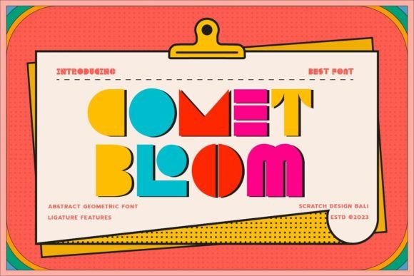 Comet Bloom: The Modern Retro Typeface for Bold Campaigns