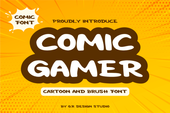 Comic Gamer: The Quirky Display Font for Handmade Shop Brands