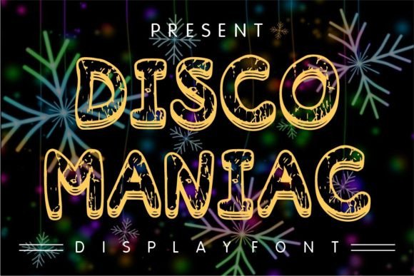 Disco Maniac: A Retro Display Typeface for Bold Web Design