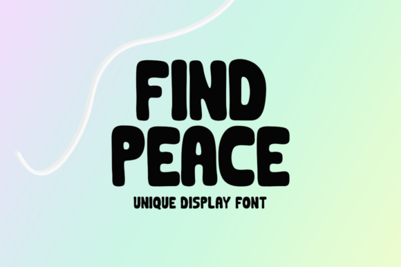 Find Peace: A Creative Display Typeface for Modern Web Design