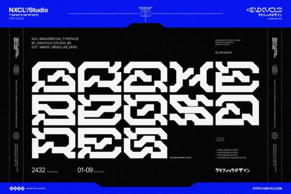 Graxebeosa: A Futuristic Typeface for Modern Editorial Design