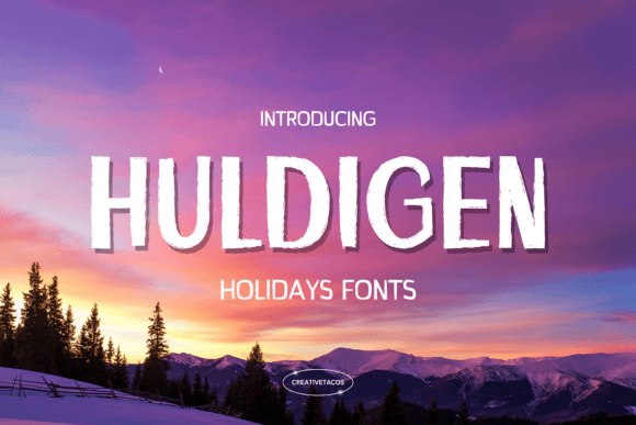 Huldigen: The Perfect Typeface for Festive Brand Identity