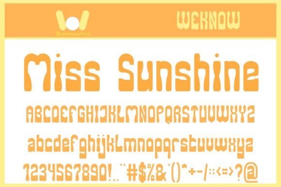 Miss Sunshine: A Playful Display Typeface for Modern Editorial Design