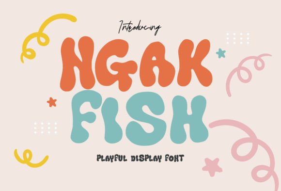 Ngak Fish: A Playful Display Font for Whimsical Brand Identity