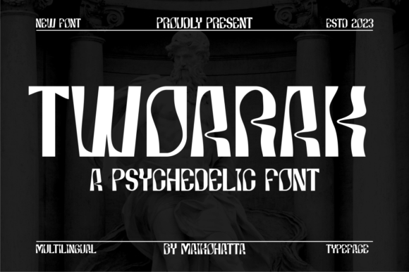 Twoarak: The Energetic Display Typeface for Modern Editorial Design