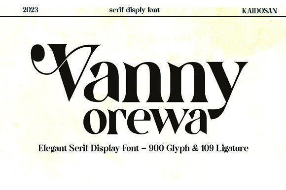 Why Vanny Orewa Is the Perfect Display Font for Modern Branding